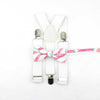 Parent Child Soild Suspenders Bowtie Set Men & Kids