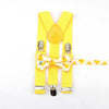 Parent Child Soild Suspenders Bowtie Set Men & Kids