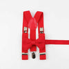 Lovely Unisex Soild Suspenders & Bow Tie