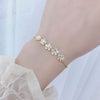 Luxury Super Shine AAA Zircon Flower Bracelet for Women Cute Romantic