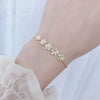 Luxury Super Shine AAA Zircon Flower Bracelet for Women Cute Romantic