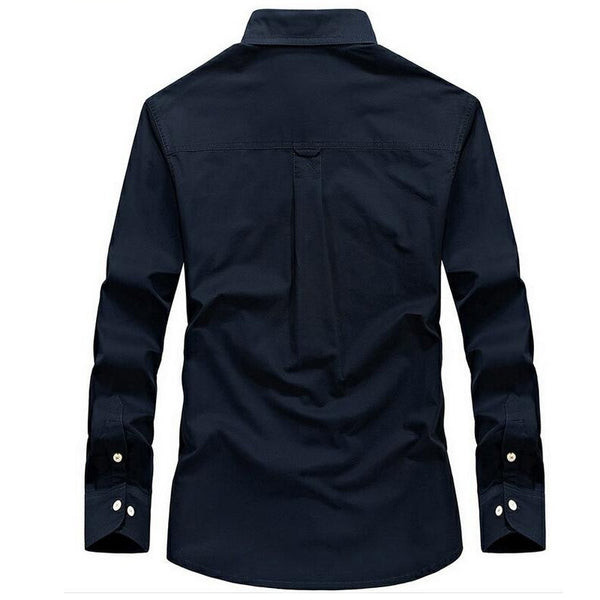 MANLI Men's Shirts Breathable Warm Long Sleeve