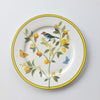 MIDOSHARK 8/11 Inch Yellow Loquat And Bird Ceramic Dinner Plate Set