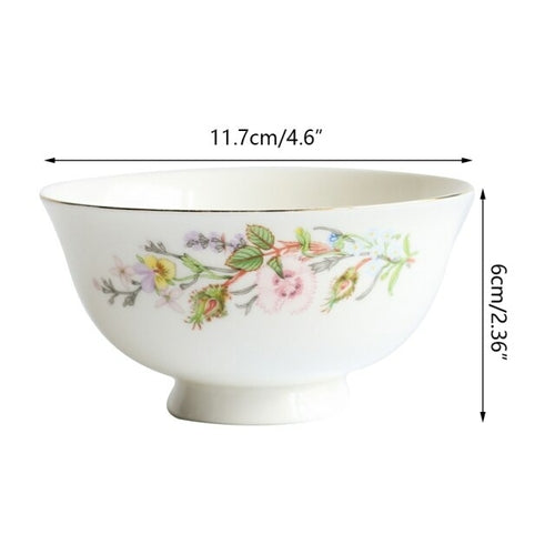 MIDOSHARK Creative Phnom Penh Flower Bone China Salad Bowl Ceramic