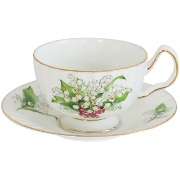 MIDOSHARK High quality lily of the valley bone china tableware Bone