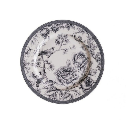 MIDOSHARK Rose Flower and Bird Series Bone China Dinner Plate  Home