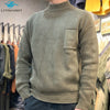 Men’S Winter Fashion Turtleneck Solid Color Long Sleeve Pullover