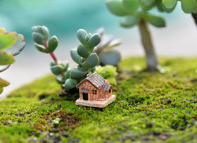 Mini Dollhouse Stone House Resin Decorations For