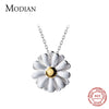 Modian 2021 New Brand Sun Daisy Flower Charm Necklaces Pendant Fashion