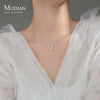 Modian A Row Glittering Zirconia Lovely Hearts Shape 925 Sterling