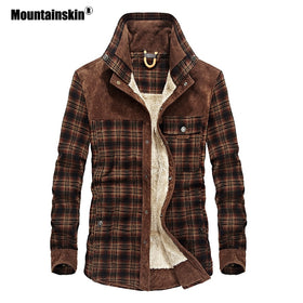 Mountainskin Men's Warm Jacket Fleece Thick Army  Coat Autumn Winter