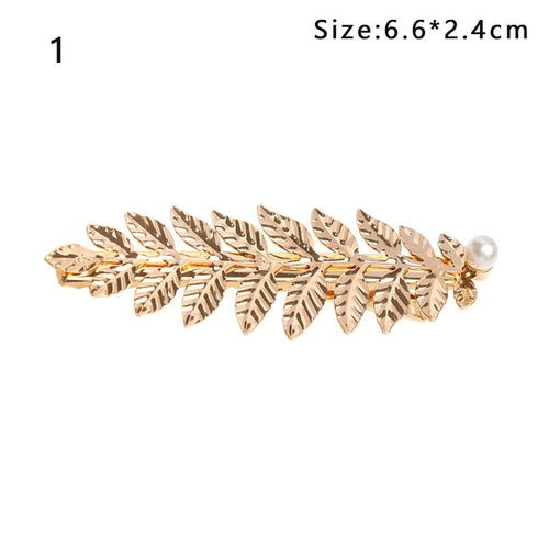 Mujer Western Fashion Retro Hair Bands For Women Wedding Metal Gold