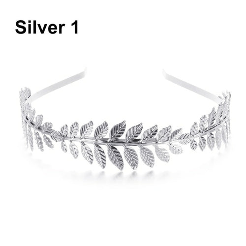 Mujer Western Fashion Retro Hair Bands For Women Wedding Metal Gold