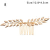 Mujer Western Fashion Retro Hair Bands For Women Wedding Metal Gold