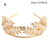 Mujer Western Fashion Retro Hair Bands For Women Wedding Metal Gold