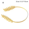 Mujer Western Fashion Retro Hair Bands For Women Wedding Metal Gold