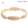 Mujer Western Fashion Retro Hair Bands For Women Wedding Metal Gold