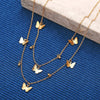 New Butterfly Pendant Necklaces For Women Fashion Charm Gold
