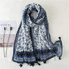 New Fashion Million Polka Floral Fringe Viscose Shawl Scarf Lady High