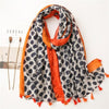 New Fashion Million Polka Floral Fringe Viscose Shawl Scarf Lady High