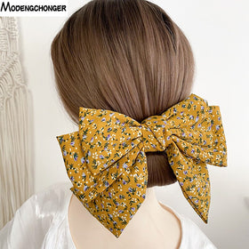 Oversized bowknot Steel Clip Barrettes Bow