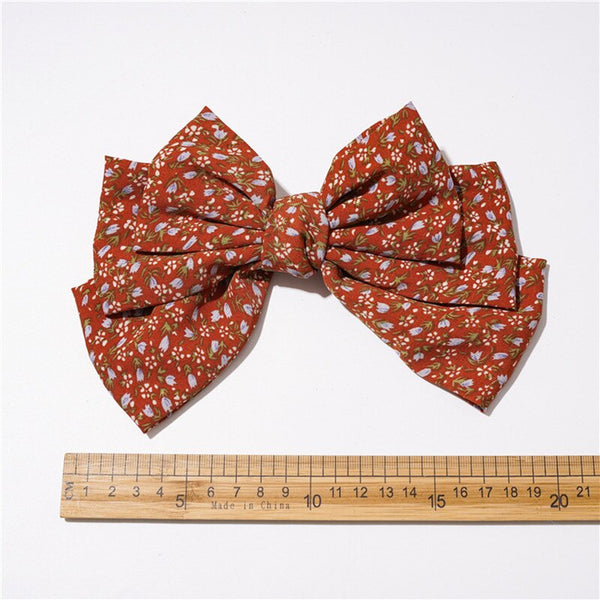 Oversized bowknot Steel Clip Barrettes Bow