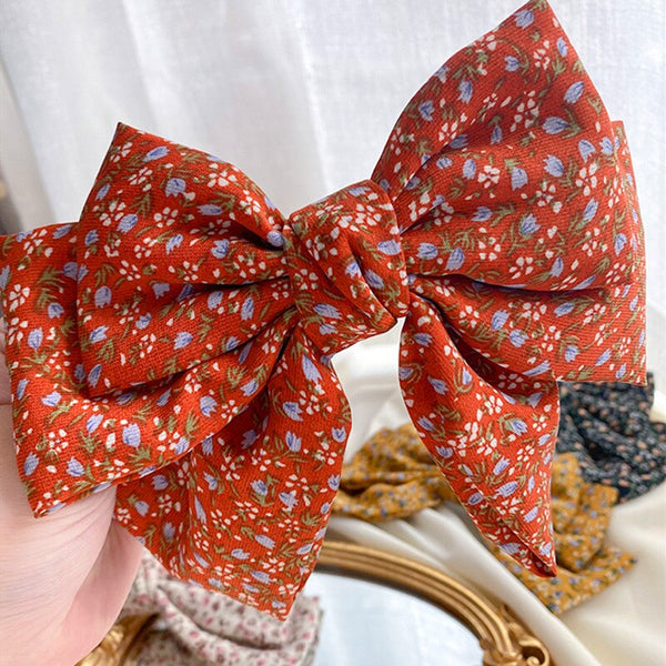 Oversized bowknot Steel Clip Barrettes Bow