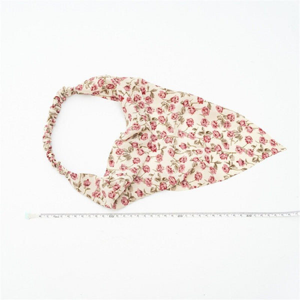 New Floral Print Triangle Bandanas Women Scrunchies Headband Bohemian