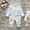 New Newborn Baby clothes Boys Girls Rompers cute Animal Printed Long