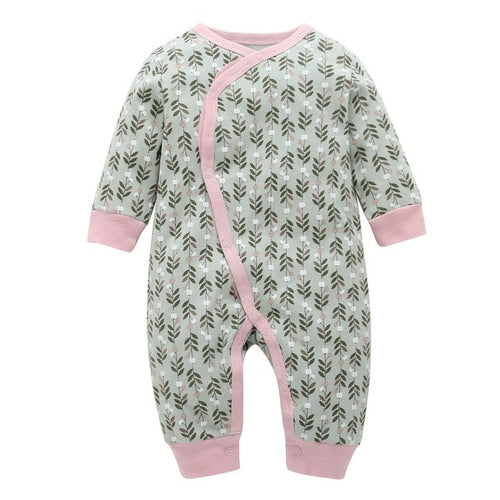 New Newborn Baby clothes Boys Girls Rompers cute Animal Printed Long