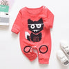 New Newborn Baby clothes Boys Girls Rompers cute Animal Printed Long