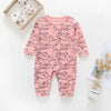 New Newborn Baby clothes Boys Girls Rompers cute Animal Printed Long