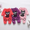 New Newborn Baby clothes Boys Girls Rompers cute Animal Printed Long