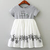 New Summer Baby Girl Clothes Short Sleeve Plaid Princess Dress Kids