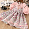 New Summer Baby Girl Clothes Short Sleeve Plaid Princess Dress Kids