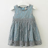 New Summer Baby Girl Clothes Short Sleeve Plaid Princess Dress Kids