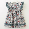 New Summer Baby Girls Princess Dress Embroidered Flower Elegant