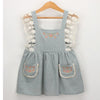 New Summer Flying sleeve Plaid Baby Girl Clothes Ruffles Backless