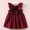 New Summer Flying sleeve Plaid Baby Girl Clothes Ruffles Backless