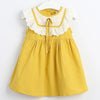 New Summer Flying sleeve Plaid Baby Girl Clothes Ruffles Backless