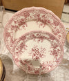 New floral ceramic design cutlery red/blue sushi plate dishes and