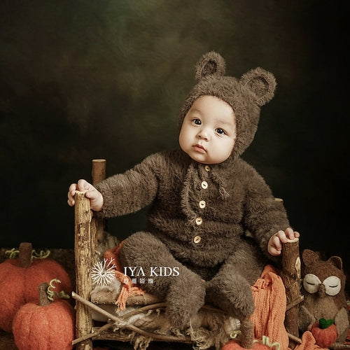 Newborn Photography Props  Romper Baby Boy Girl  Bear Bodysuits Outfit