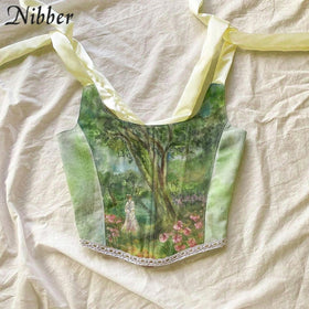 Nibber Fairy Top Aesthetic Printed Top