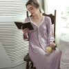 Nightgown Women Nightwear Modal Romantic Sleepwear Dress|Nightgowns &