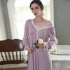 Nightgown Women Nightwear Modal Romantic Sleepwear Dress|Nightgowns &