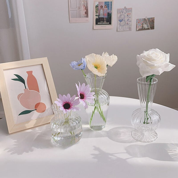 Nordic Minimalist Glass Vase Ins Style Creative Vase Home Decoration