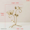 Nordic Wrought Iron Bird And Leaves Candle Holders Romantic Dinner