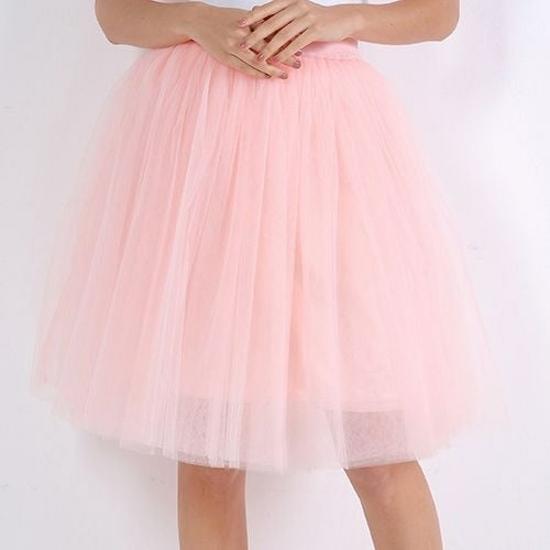 Party Train Puffy 5Layer 60CM Fashion Women Tulle Skirt Tutu Wedding