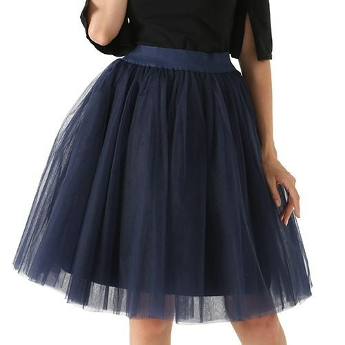 Party Train Puffy 5Layer 60CM Fashion Women Tulle Skirt Tutu Wedding