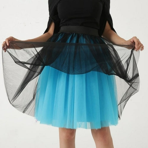 Party Train Puffy 5Layer 60CM Fashion Women Tulle Skirt Tutu Wedding